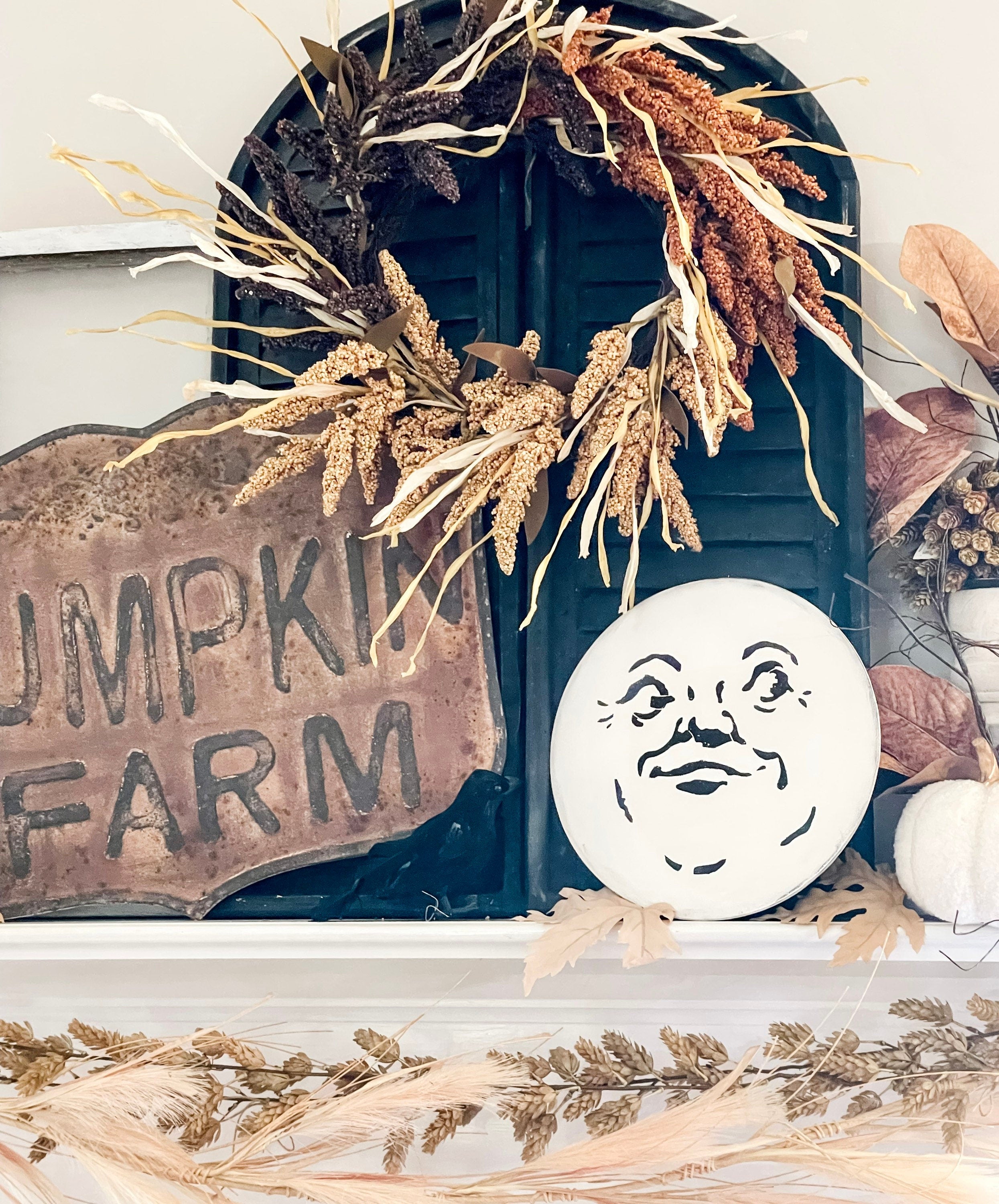 Man In the moon sign - Halloween decor