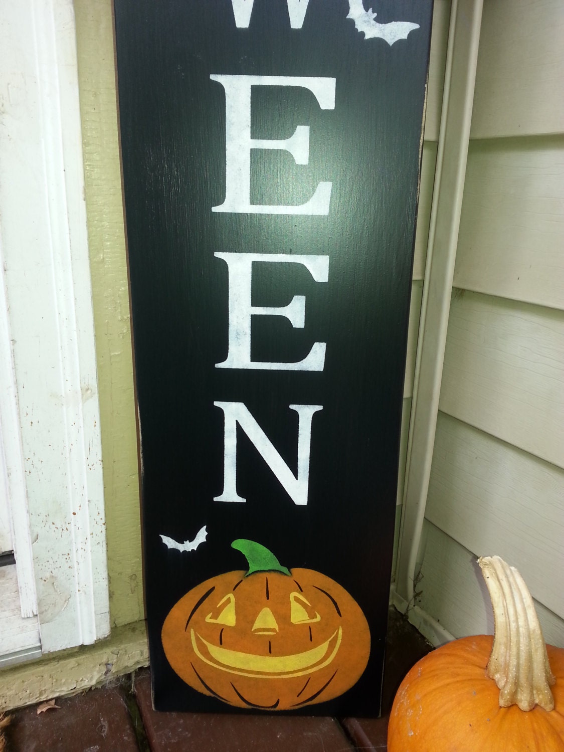Happy Halloween Sign Reversible Wood Sign