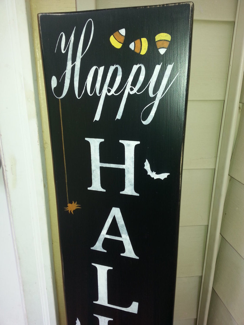 Happy Halloween Sign Reversible Wood Sign