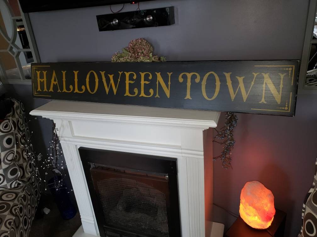 Hocus Pocus Sign Large Horizontal Halloween Sign