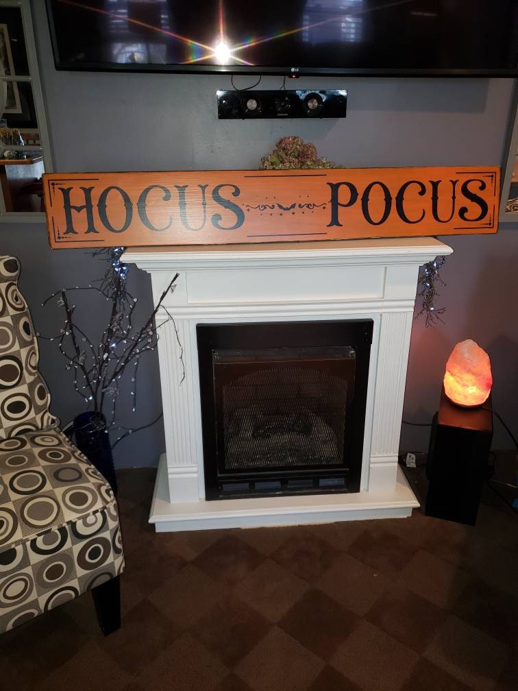 Hocus Pocus Sign Large Horizontal Halloween Sign