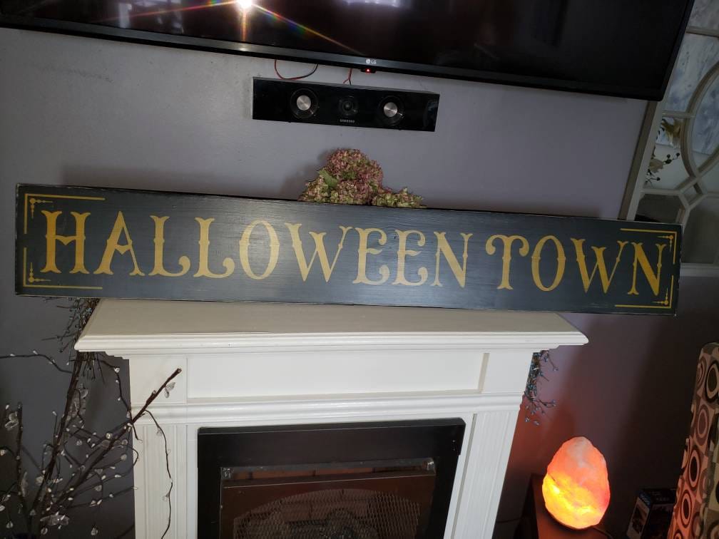 Hocus Pocus Sign Large Horizontal Halloween Sign