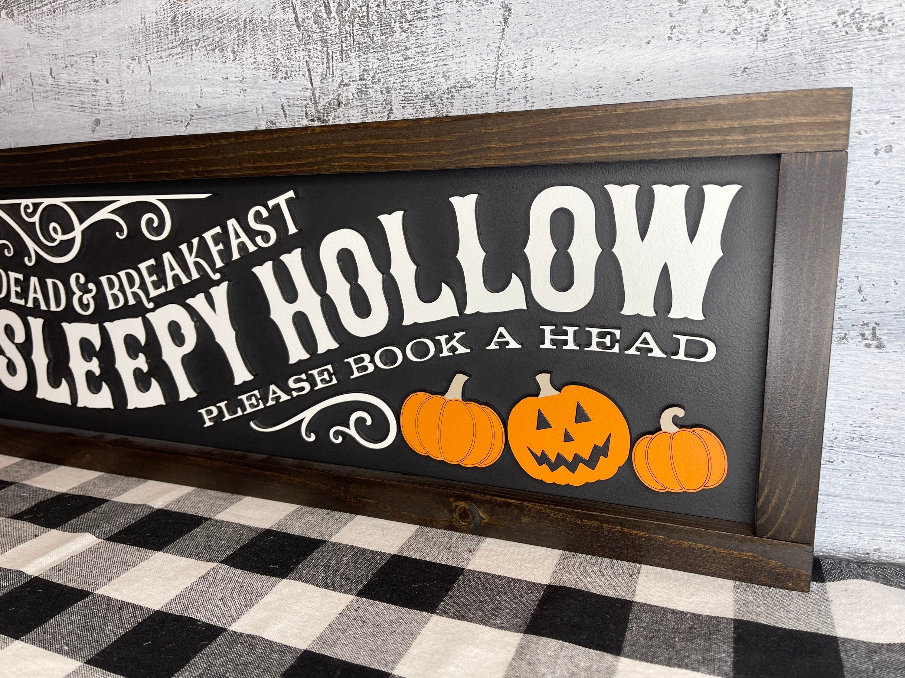 Sleepy Hollow Dead and Breakfast - 3D Halloween Sign