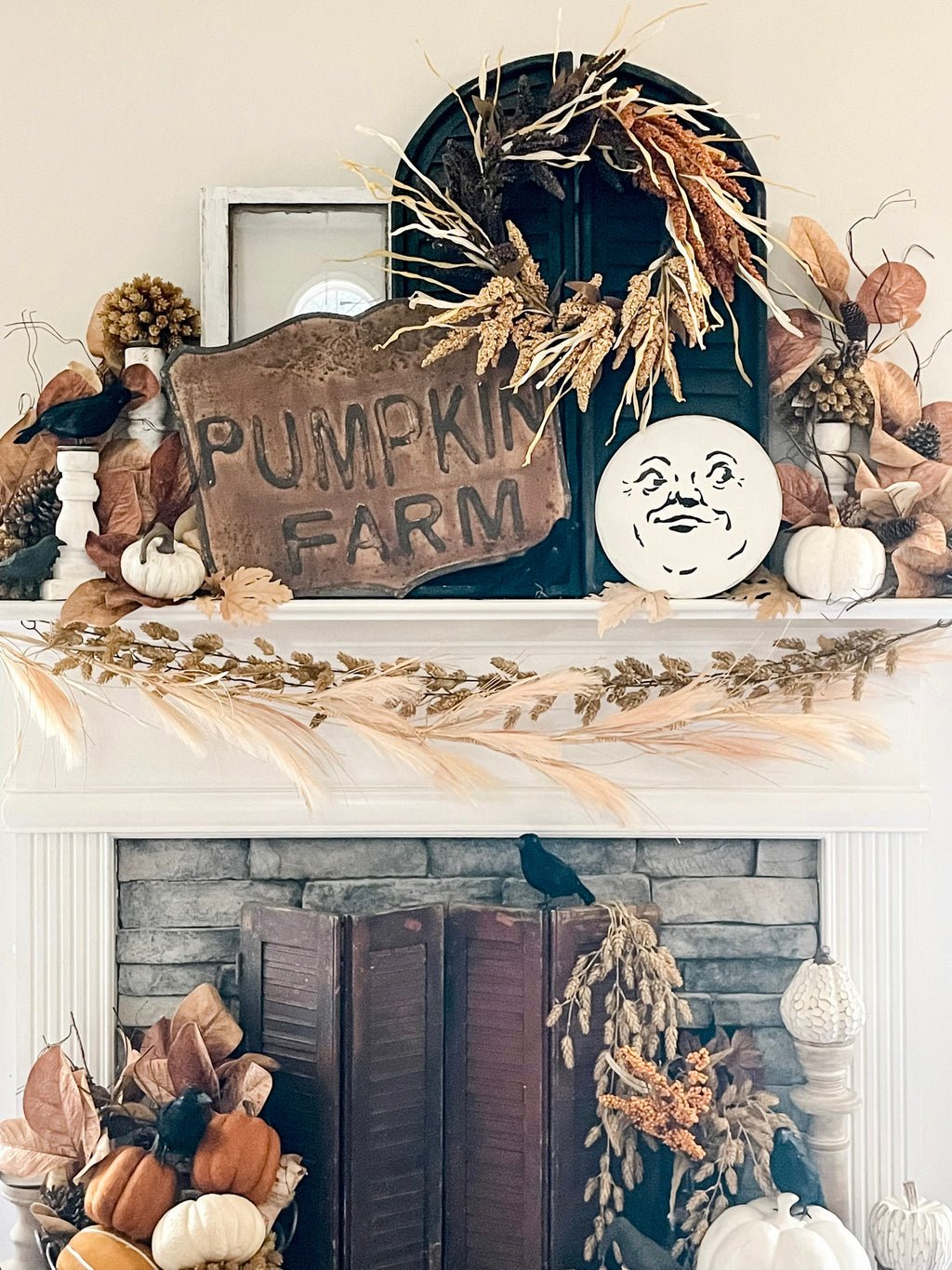 Man In the moon sign - Halloween decor