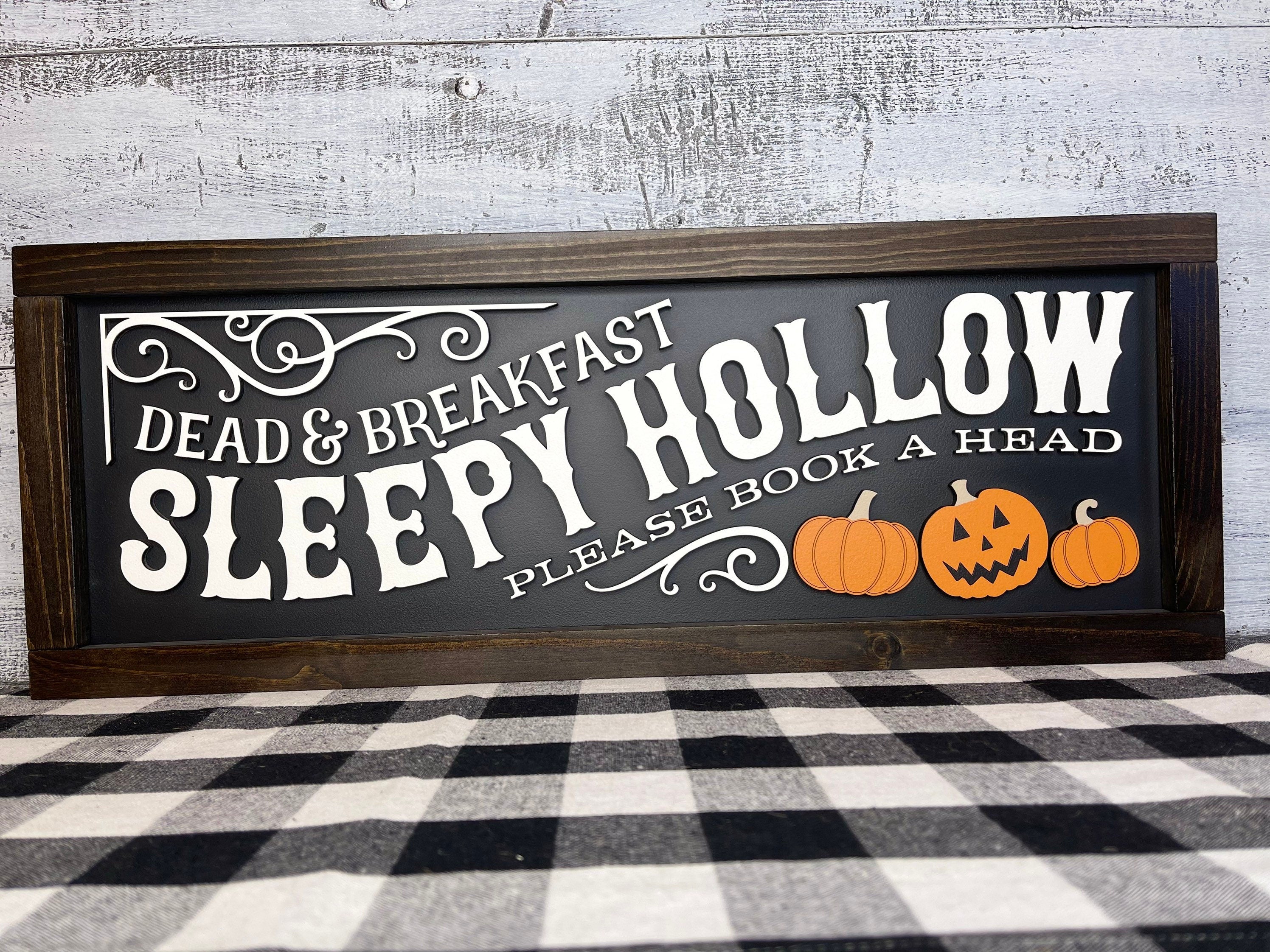 Sleepy Hollow Dead and Breakfast - 3D Halloween Sign