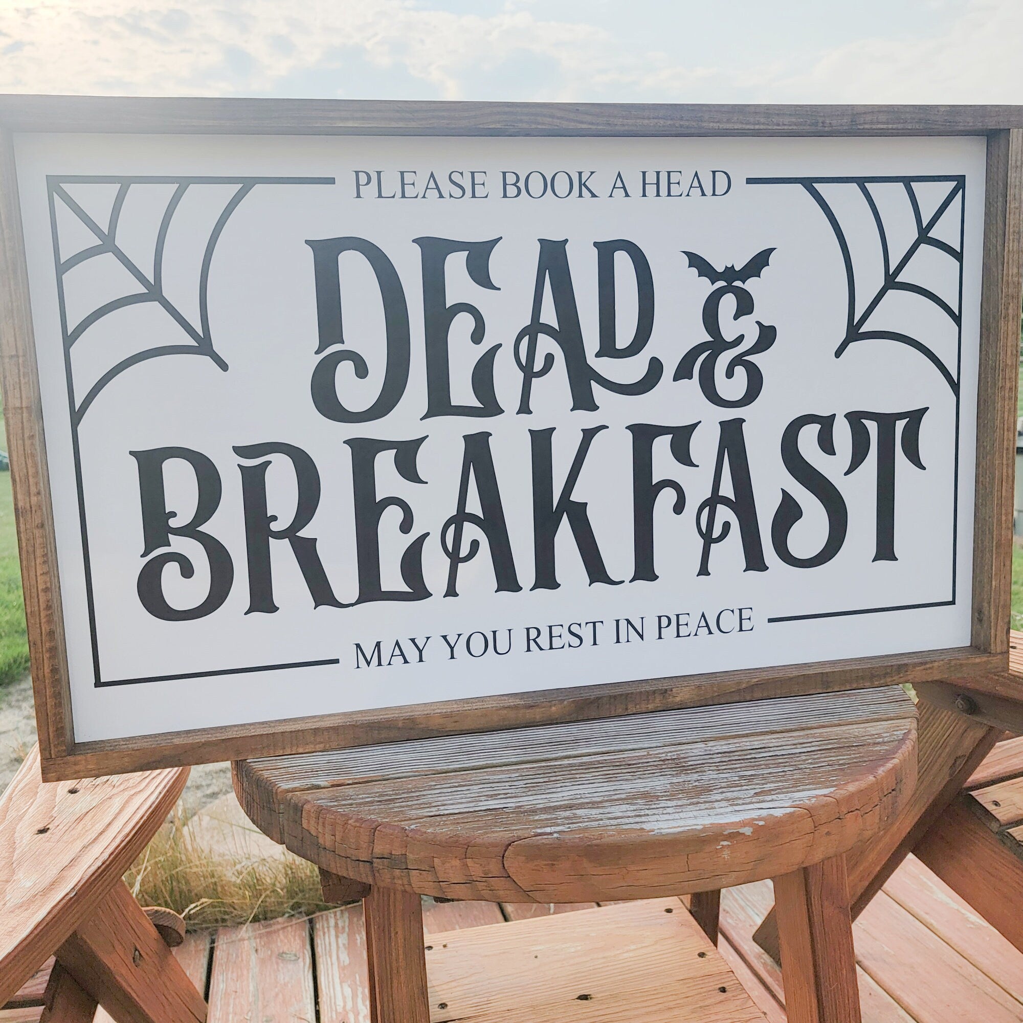 Farmhouse Halloween Sign - Halloween Wood Décor