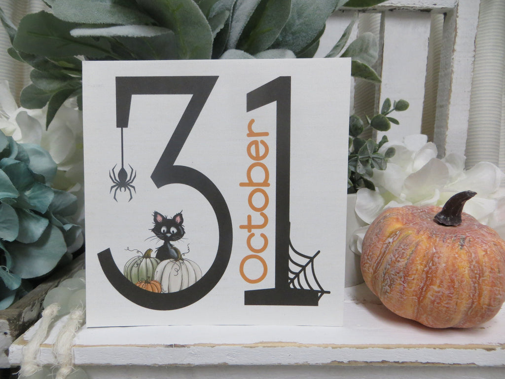 Fall Home Decorations - Tiered Tray Halloween Sign