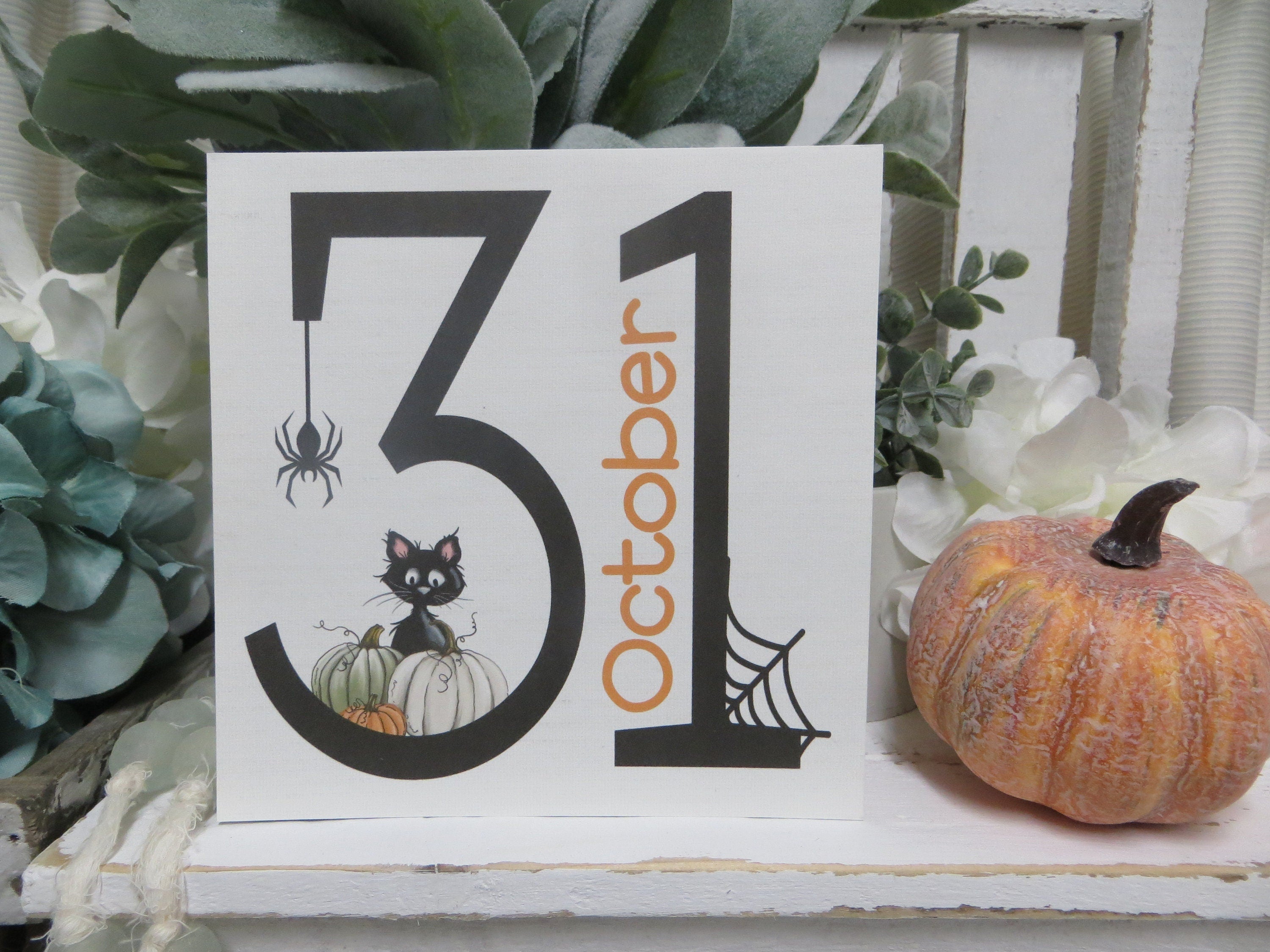 Fall Home Decorations - Tiered Tray Halloween Sign