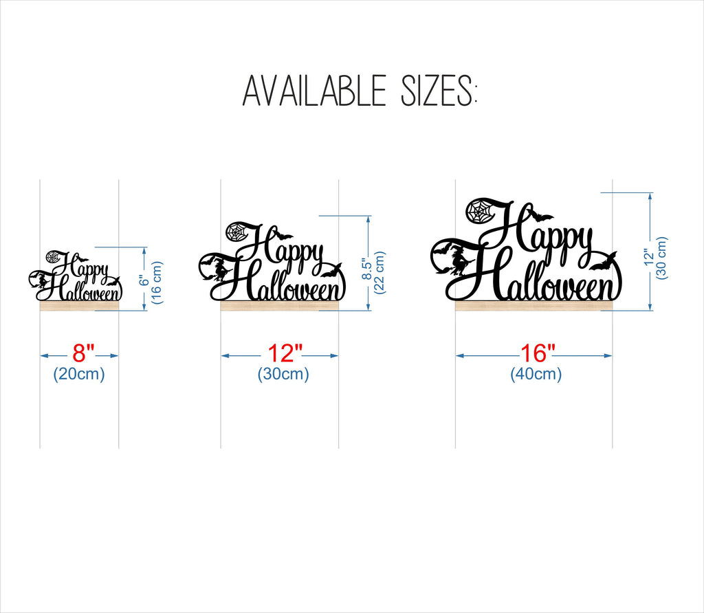 Freestanding Happy Halloween Sign
