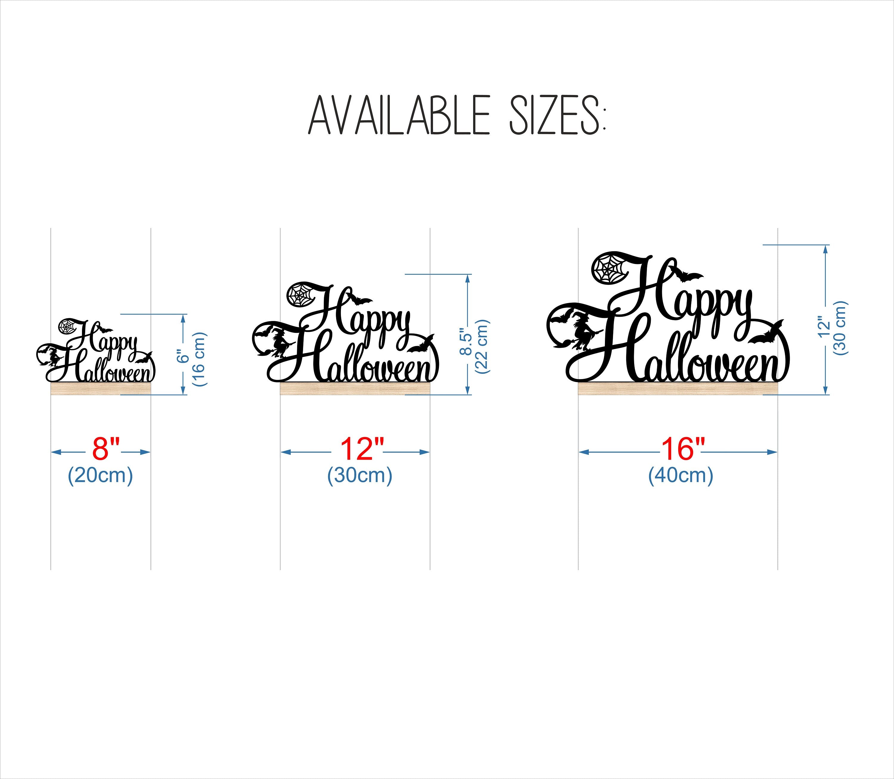 Freestanding Happy Halloween Sign