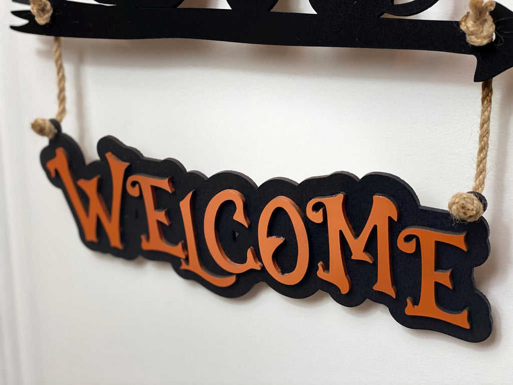 Wooden 3D Welcome Door Sign