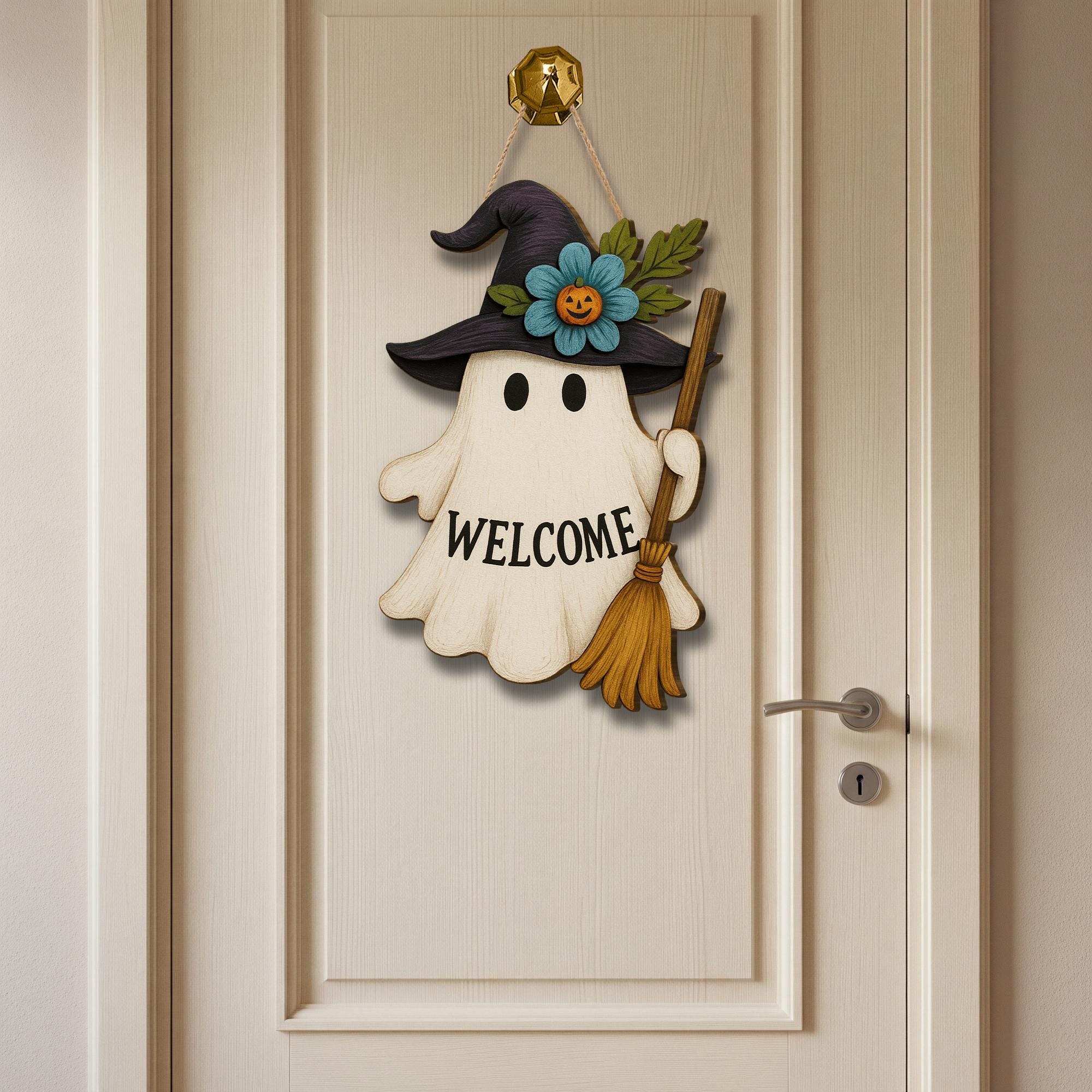 Halloween Ghost Welcome Sign