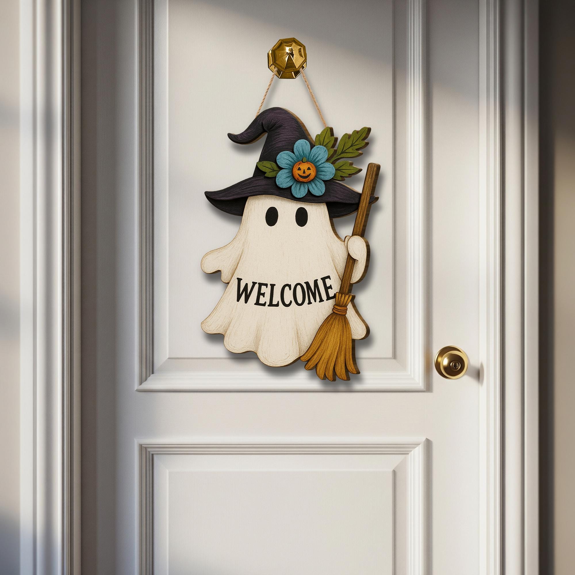 Halloween Ghost Welcome Sign