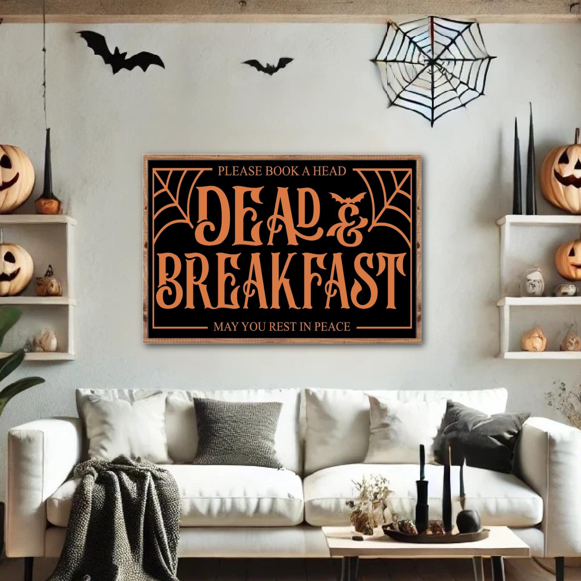 Farmhouse Halloween Sign - Halloween Wood Décor