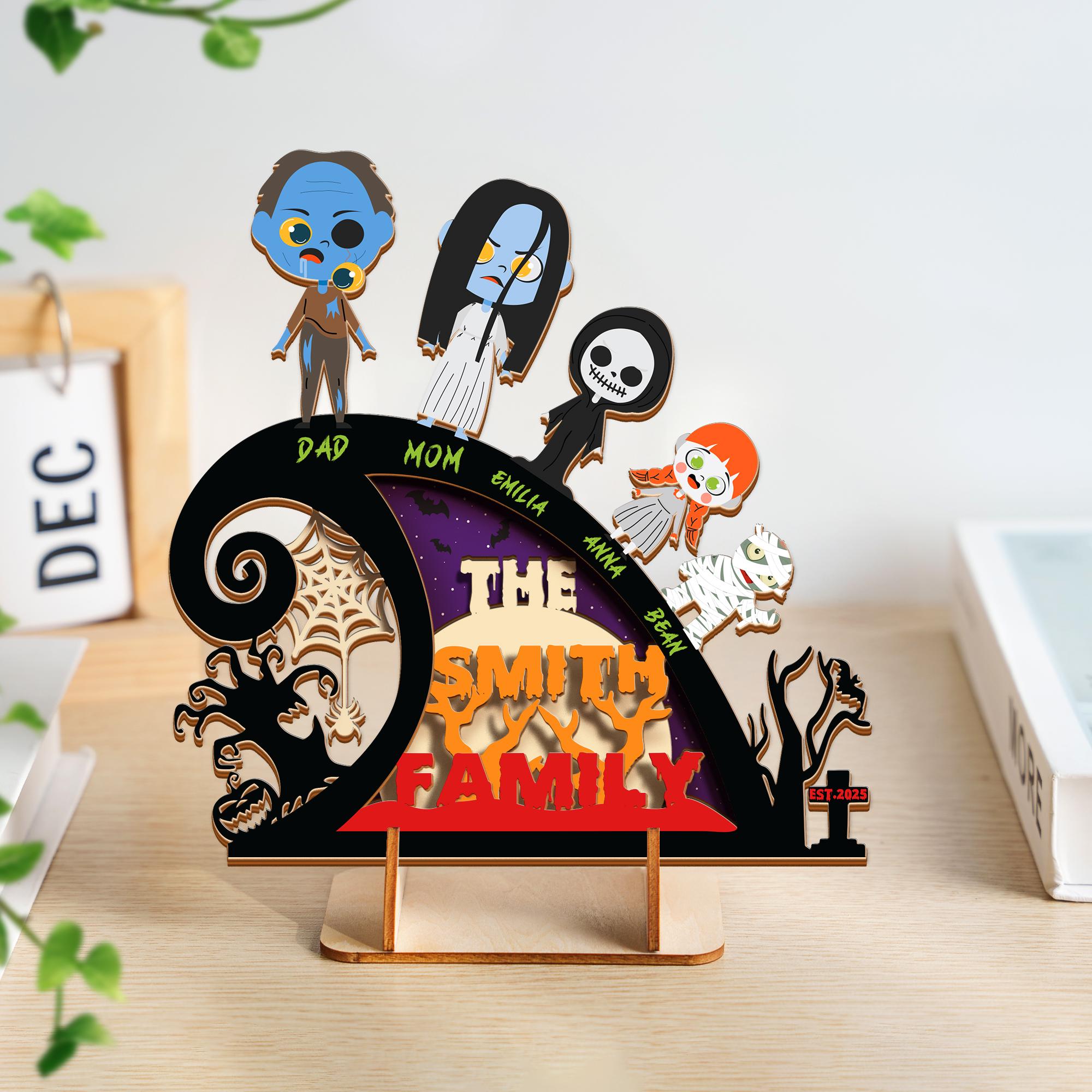Personalized Halloween Family Sign