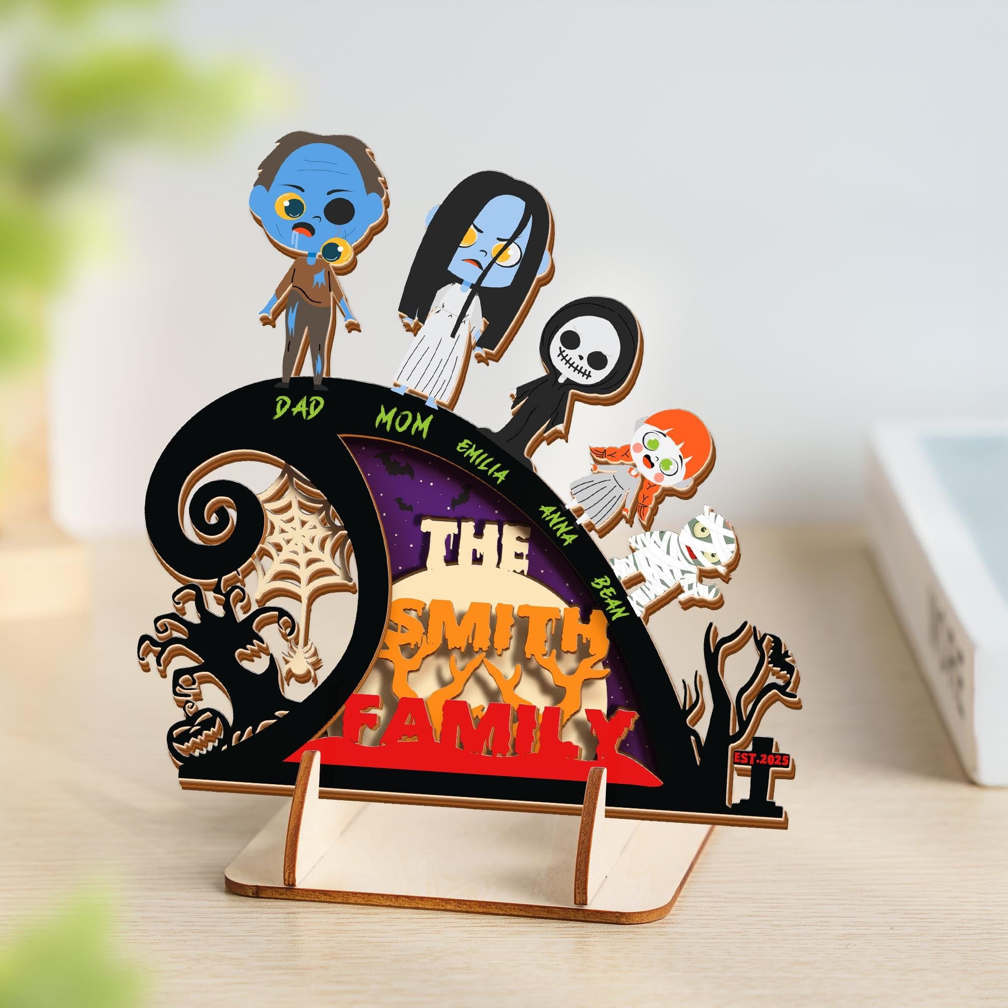 Personalized Halloween Family Sign