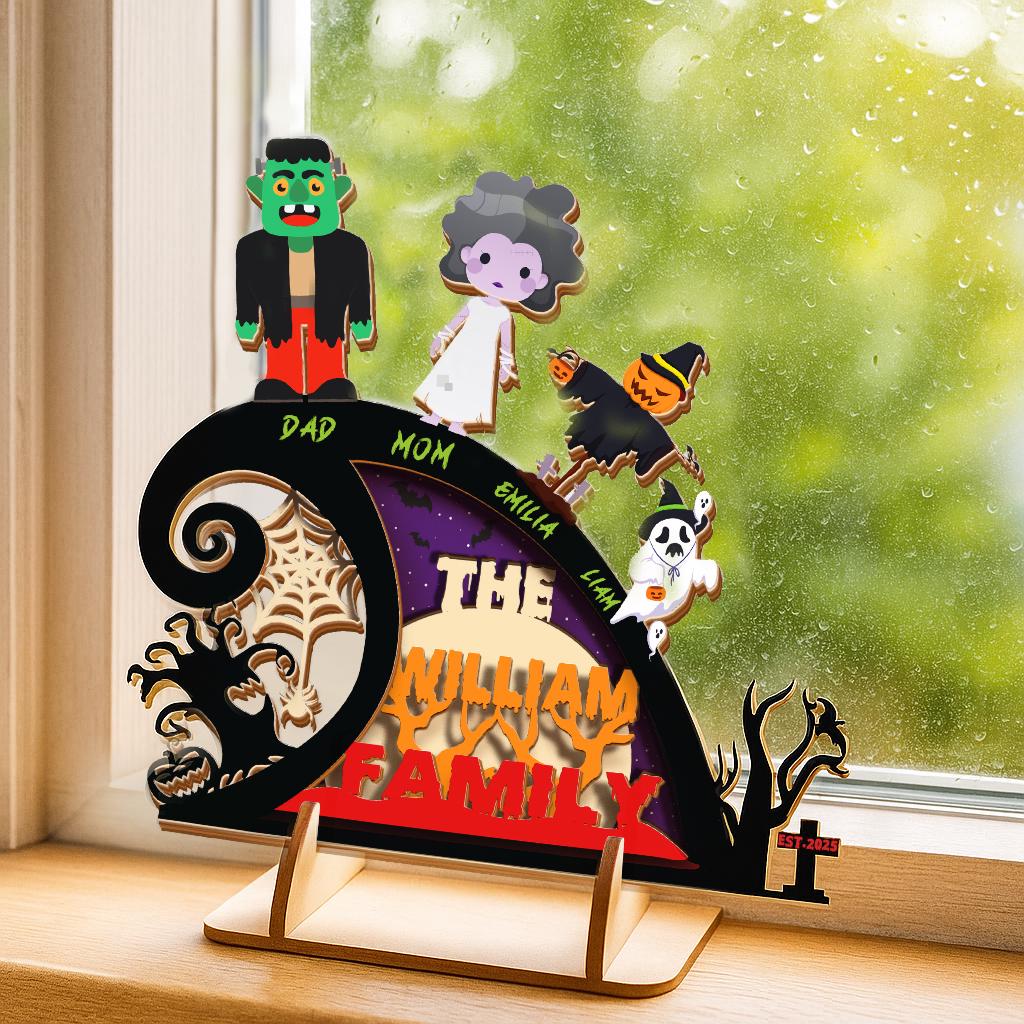 Personalized Halloween Family Sign