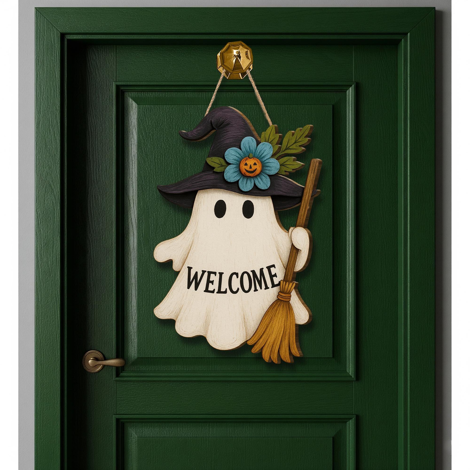 Halloween Ghost Welcome Sign