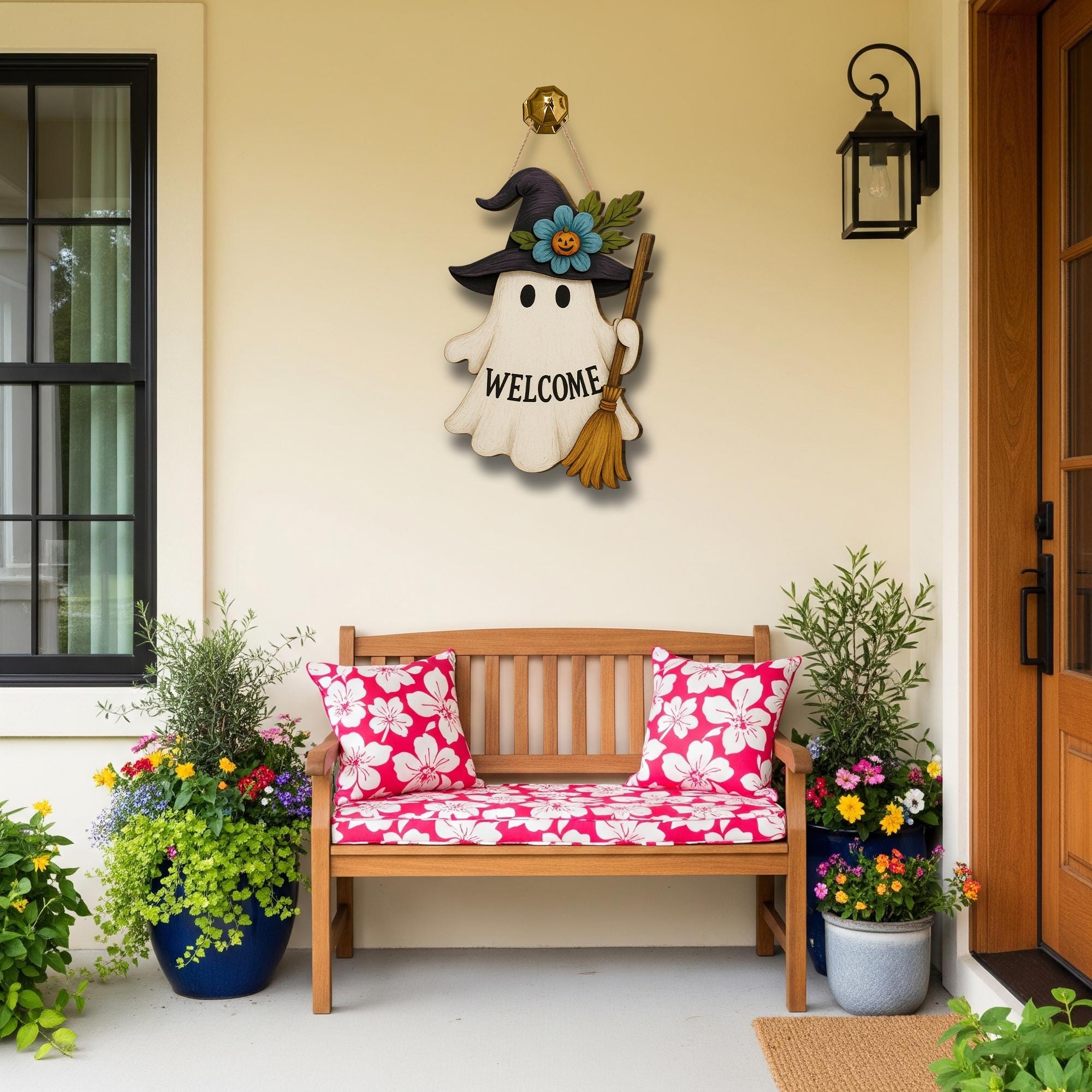 Halloween Ghost Welcome Sign