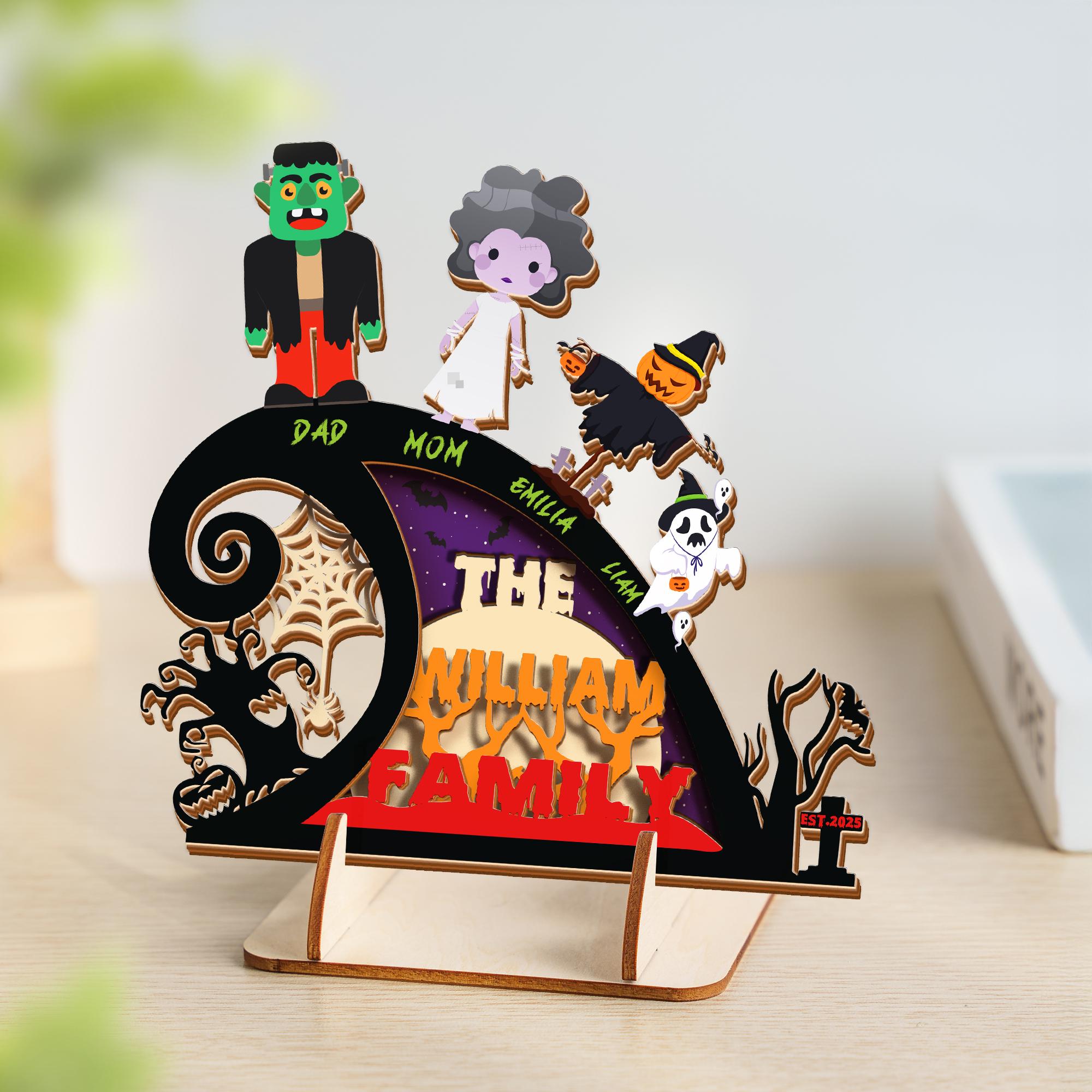 Personalized Halloween Family Sign