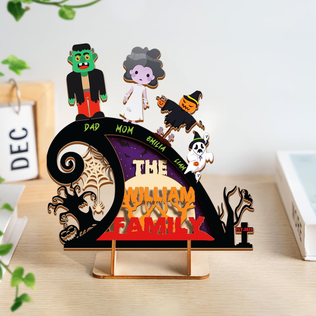 Personalized Halloween Family Sign