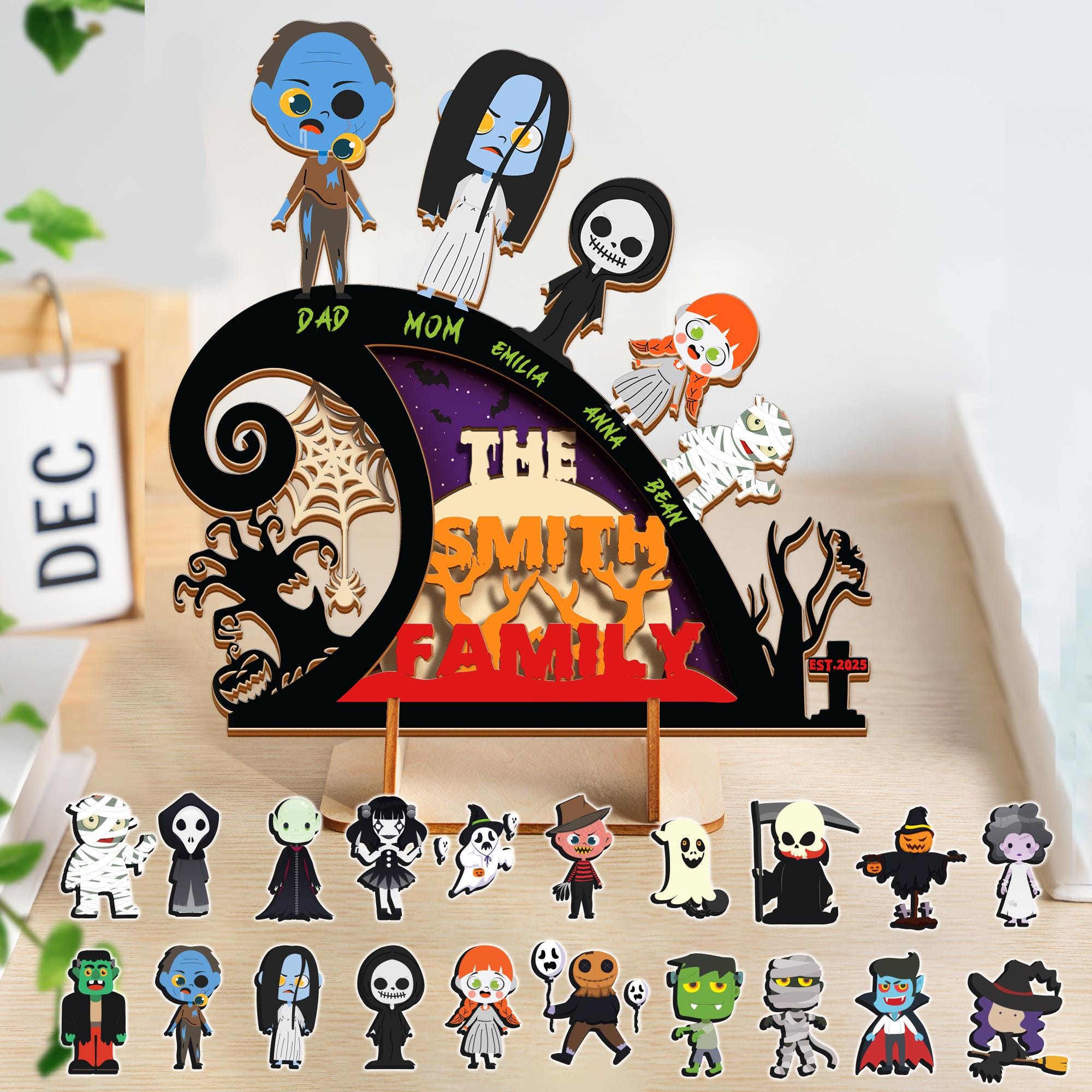 Personalized Halloween Family Sign