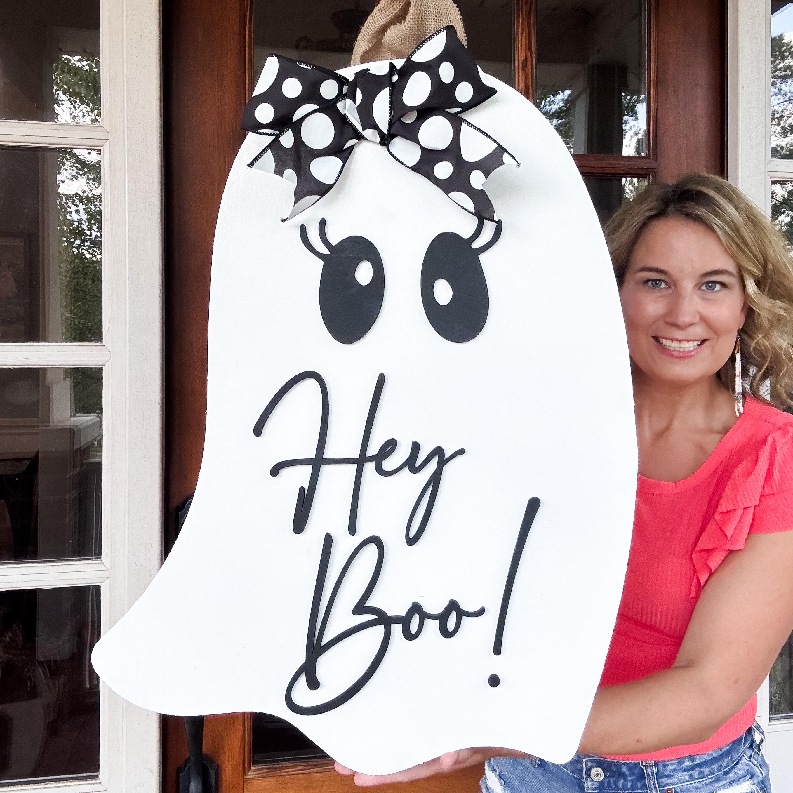 Ghost Door Hanger - Halloween Door Hanger