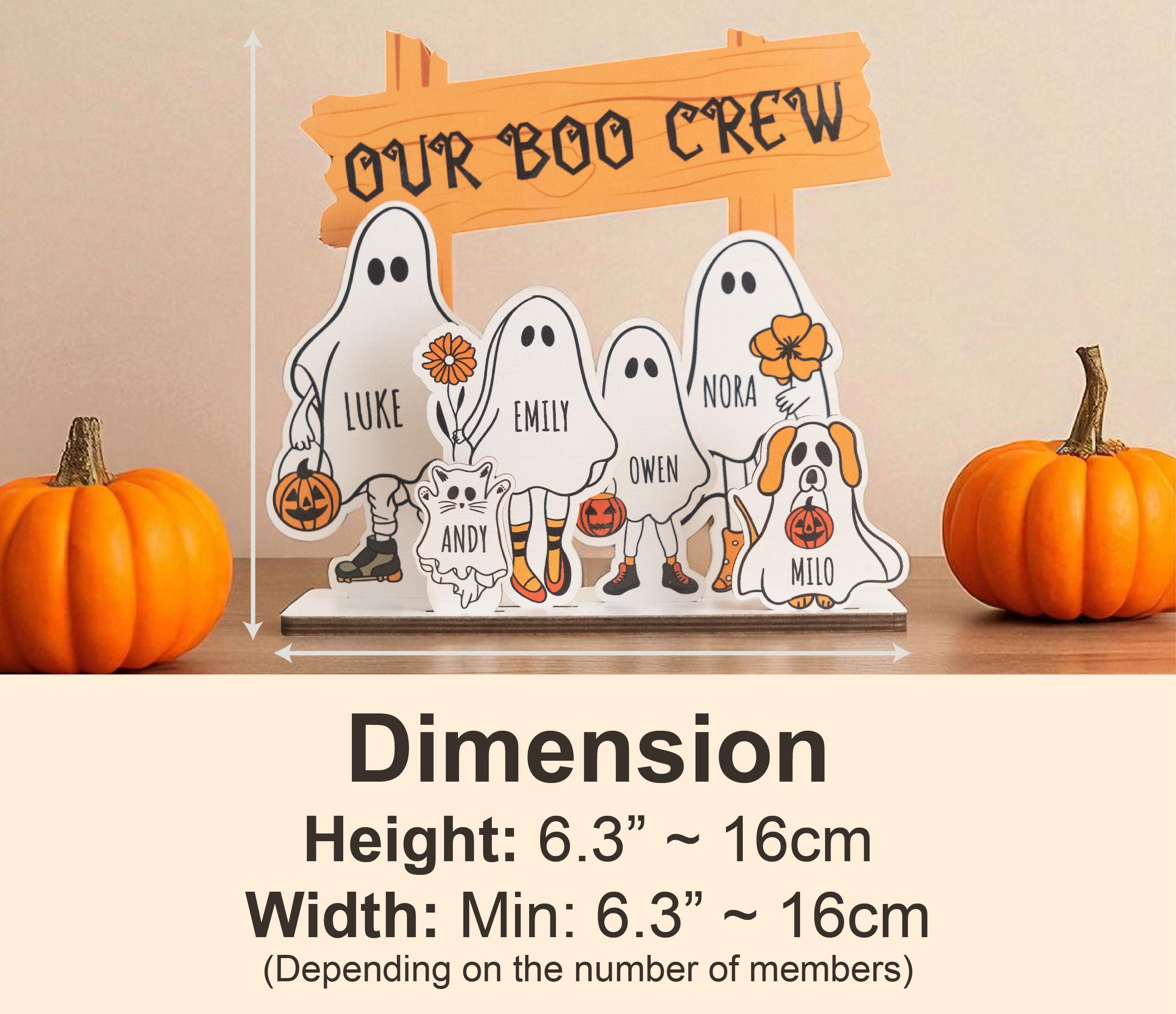 Personalized Halloween Ghost Family Sign