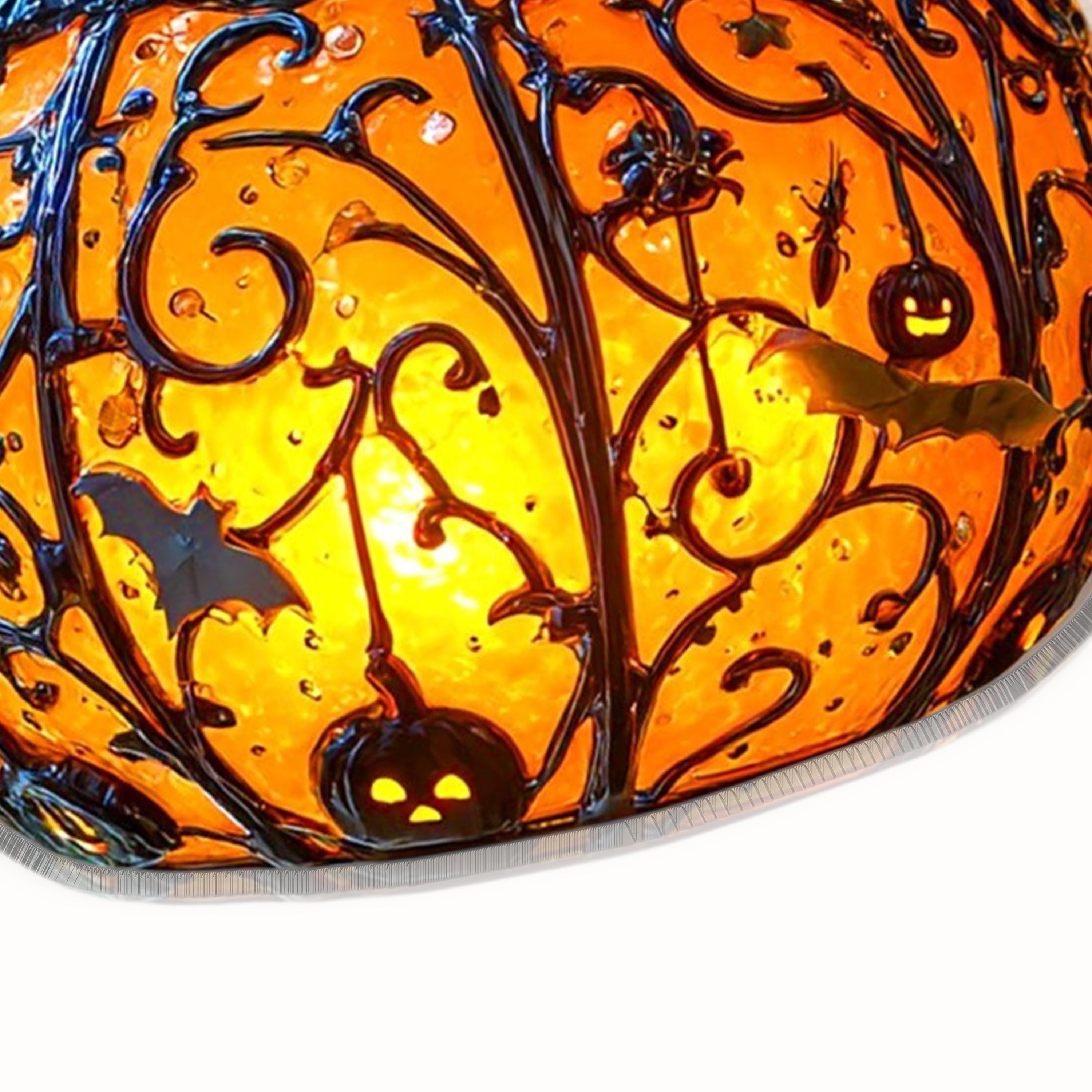 Halloween Pumpkin Lantern Hanging Light with Bats