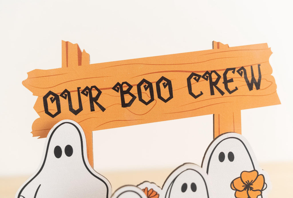 Personalized Halloween Ghost Family Sign