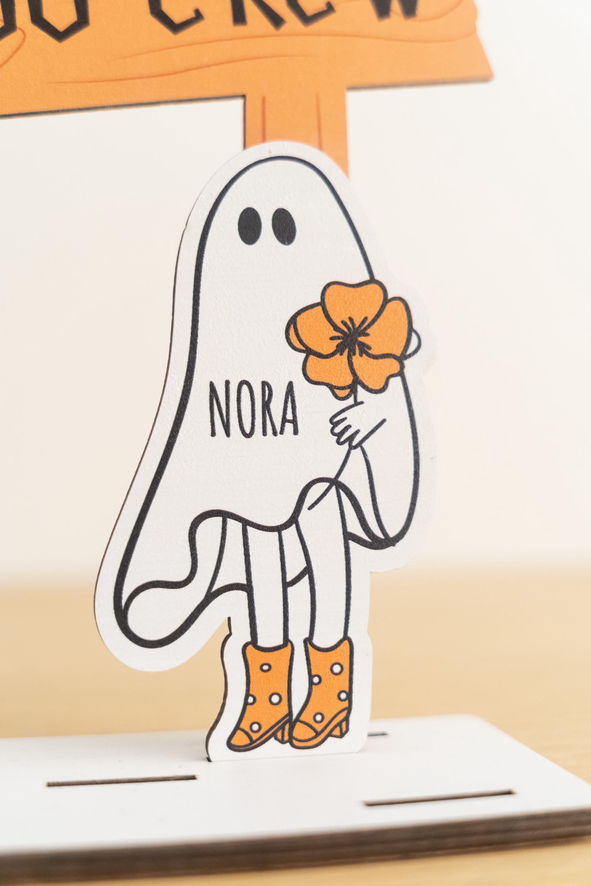 Personalized Halloween Ghost Family Sign
